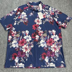 Tommy Bahama Island Zone Shirt Mens XLT Nightshade Botanical Stretch NEW W Tags